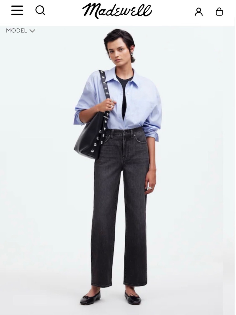 Madewell-The Perfect Vintage Wide-Leg Crop Jean